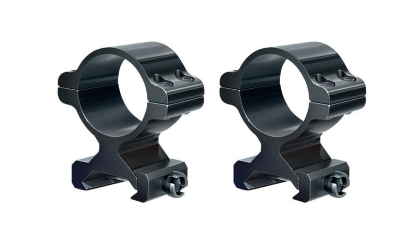 Paire colliers aluminium pour Rail 21 mm- Diamètre 30 mm – Moyen – Noir mat - Vue principale
