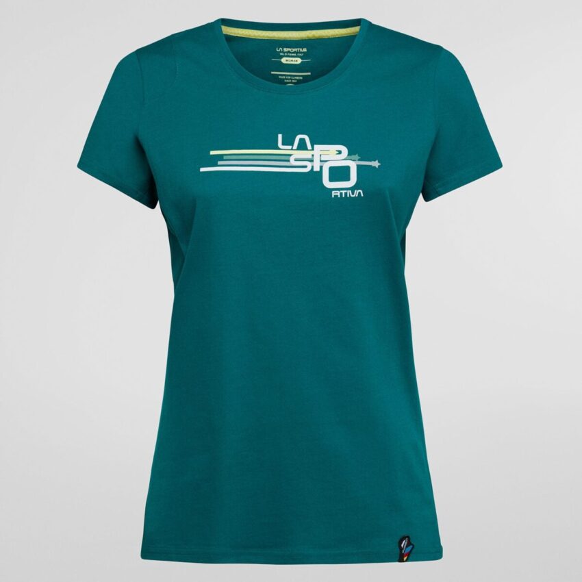 T-shirt à rayures en cube pour femme - Vue principale