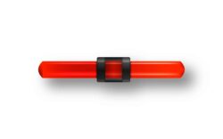 GUIDON FLUO ROUGE AJOURE M2.6 D2 L17.5