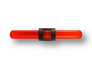 GUIDON FLUO ROUGE AJOURE M3 D2 L17.5