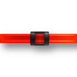 GUIDON FLUO ROUGE AJOURE M3 D2 L17.5