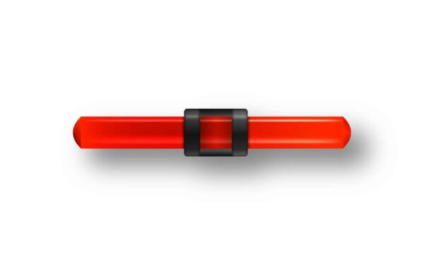 GUIDON FLUO ROUGE AJOURE M3 D2 L17.5