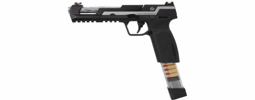 PISTOLET 6MM PIRANHA SL SILVER - Vue principale