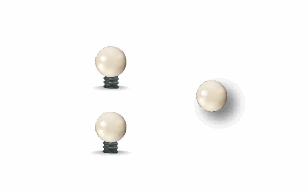 GUIDON BLANC ROND M3 D3.5 – Image 2