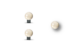 GUIDON BLANC ROND M3 D3.5 - Vue 1