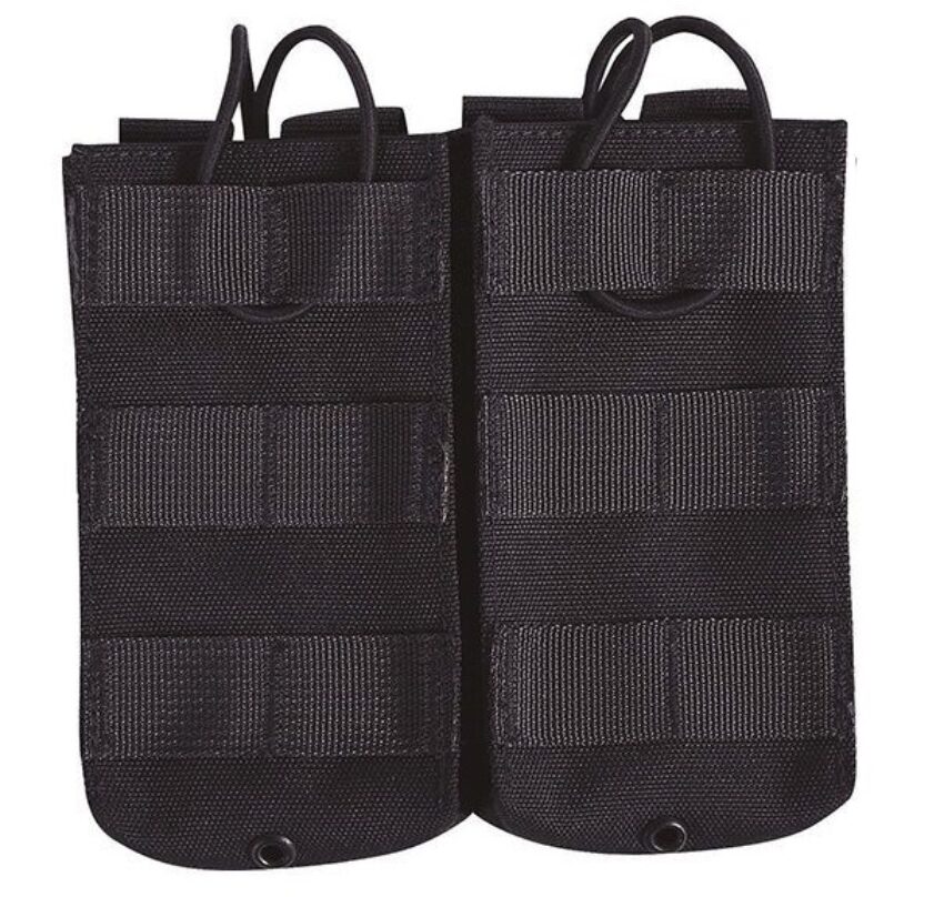 POCHE DOUBLE MOLLE 5.56 (M4) NOIRE - Vue principale