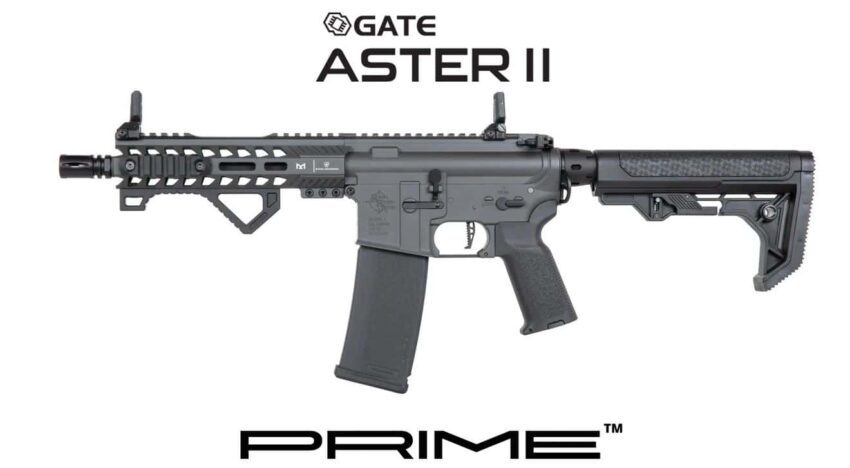 REPLIQUE LONGUE 6MM SA-P17 LIGHT OPS ASTER II GRISE - Vue principale