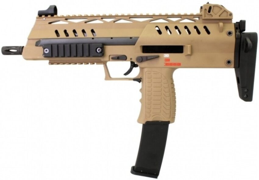 PISTOLET 6MM GAZ SMG 8 TAN - Vue principale