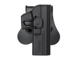 HOLSTER RIGIDE AMOMAX G2 GAUCHER GLOCK AIRSOFT NOIR