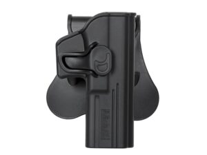 HOLSTER RIGIDE AMOMAX G2 GAUCHER GLOCK AIRSOFT NOIR