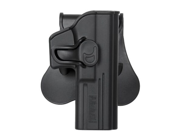 HOLSTER RIGIDE AMOMAX G2 GAUCHER GLOCK AIRSOFT NOIR