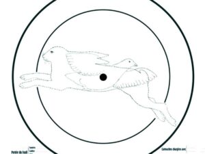CIBLE D'ESSAI POUR FUSIL 90X90