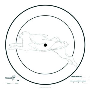 CIBLE D'ESSAI POUR FUSIL 90X90