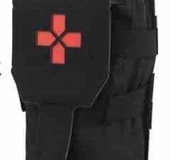 POCHE MOLLE VERTICAL FIRST AID NOIRE
