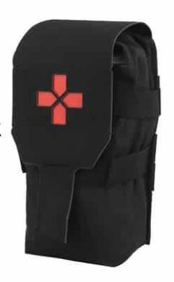 POCHE MOLLE VERTICAL FIRST AID NOIRE