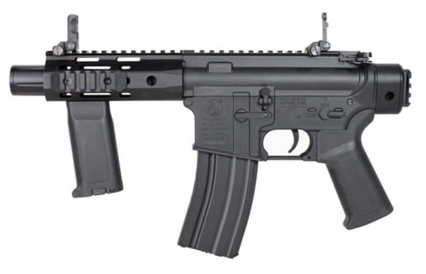 REPLIQUE LONGUE 6MM M4 URX4 M-LOK PISTOL CHALLENGER G3 AEG BK - Vue principale