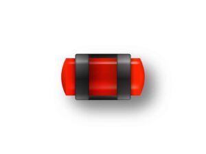 GUIDON FLUO ROUGE AJOURE M4 D4 L9