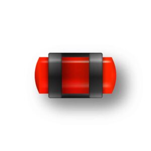 GUIDON FLUO ROUGE AJOURE M2.6 D4 L9