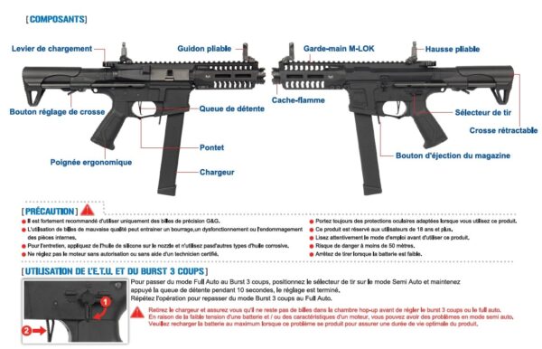REPLIQUE LONGUE 6MM ARP9 NOIR – Image 7