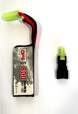 BATTERIE LI-PO 7,4V 800mAh2*602562P stick
