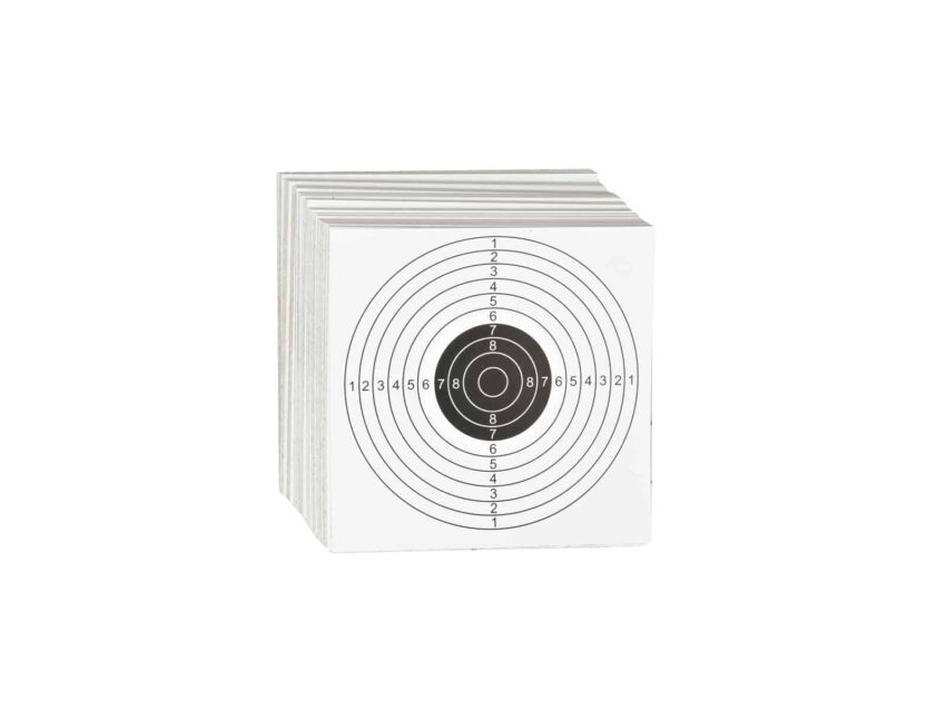 CIBLE 14X14 MARQUAGE NOIR AVEC SCORE X100 - Vue principale