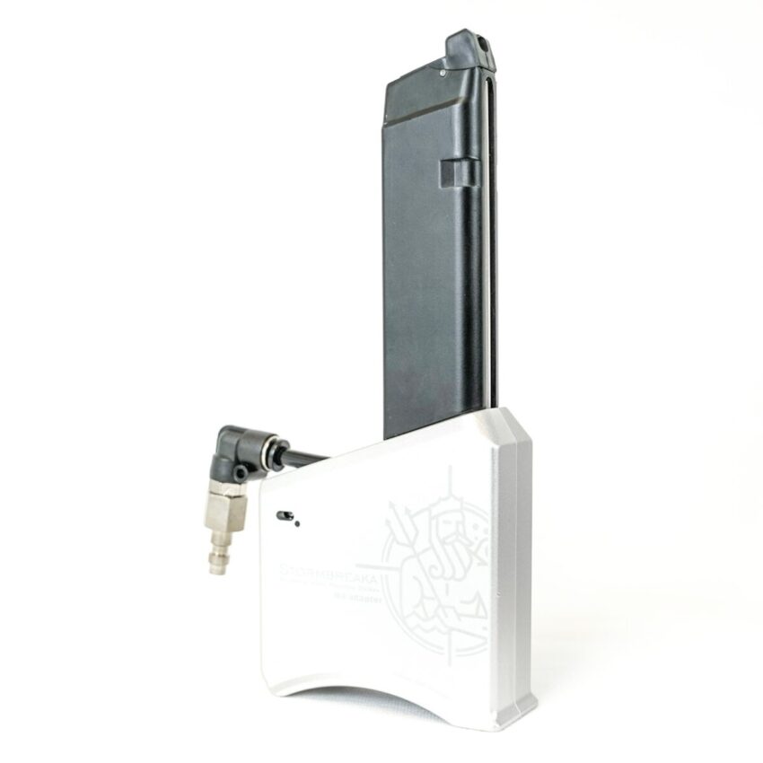 ADAPTATEUR HPA GBB CHARGEUR M4 CHROME - Vue principale