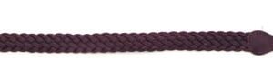 BRETELLE CUIR TRESSE MARRON