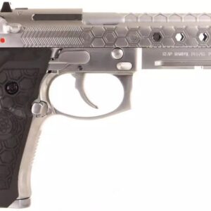 PISTOLET 6MM GAZ M9A1 HEX CUT GEN 2SILVER
