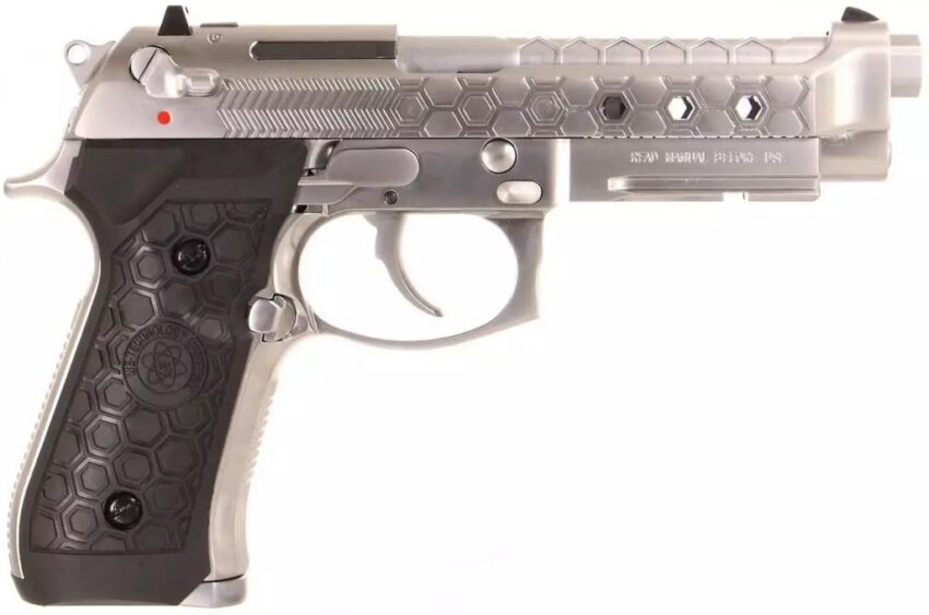PISTOLET 6MM GAZ M9A1 HEX CUT GEN 2SILVER - Vue principale