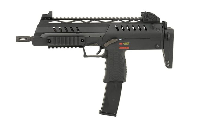 PISTOLET 6MM GAZ SMG 8 NOIR - Vue principale
