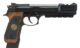PISTOLET 6MM GAZ BIOHAZARD M92 EXTENDED COMP VERSION SEMI - Vue principale