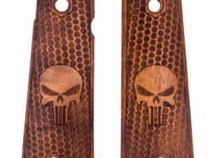 PLAQUETTES BOIS PT1911 NID D'ABEILLE PUNISHER