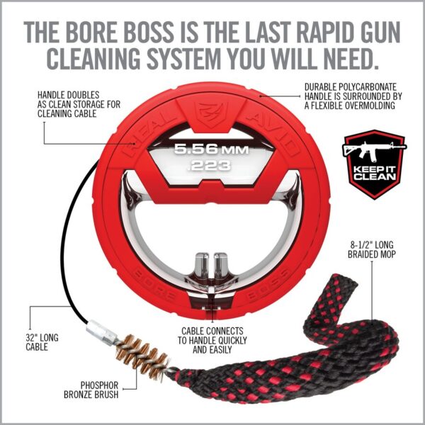 CABLE DE NETTOYAGE BORE BOSS - .223CAL/5.56MM – Image 4