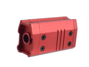 GARDE MAIN SILENCIEUX ROUGE COURT 70MM