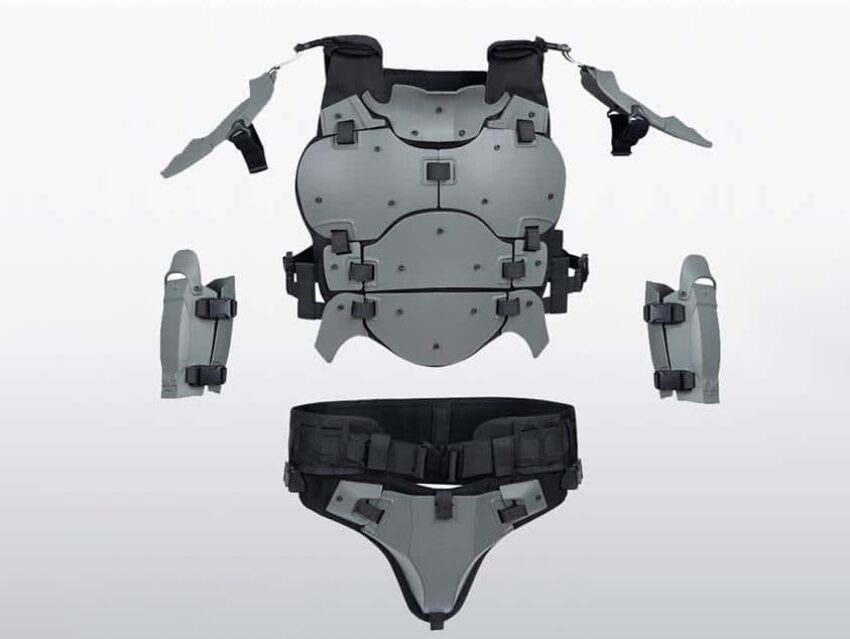 ARMURE IRON WARRIOR GRISE - Vue principale