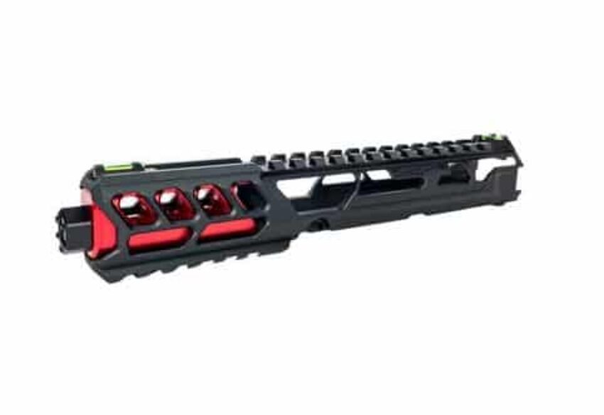 CULASSE AAP01 FUKU-2 CNC NOIRE / ROUGE – Long Cutout version - Vue principale