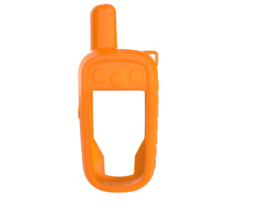 COQUE SILICONE ALPHA 100 TACTILE ORANGE - Vue principale