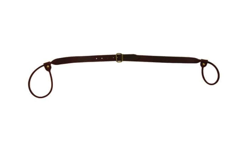 BRETELLE LASSO CUIR FLEUR VACHETTE REGLABLE - Vue principale