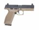 PISTOLET 6MM MKW BLOWBACK METAL NOIR ET TAN - Vue 1