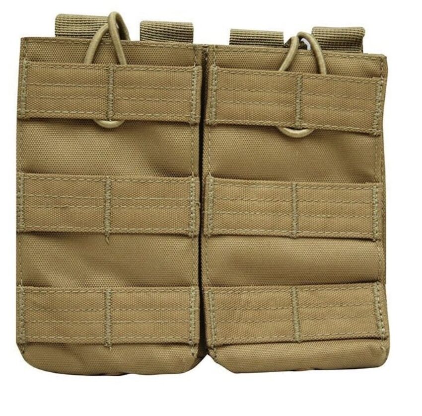 POCHE DOUBLE MOLLE 5.56 (M4) TAN - Vue principale