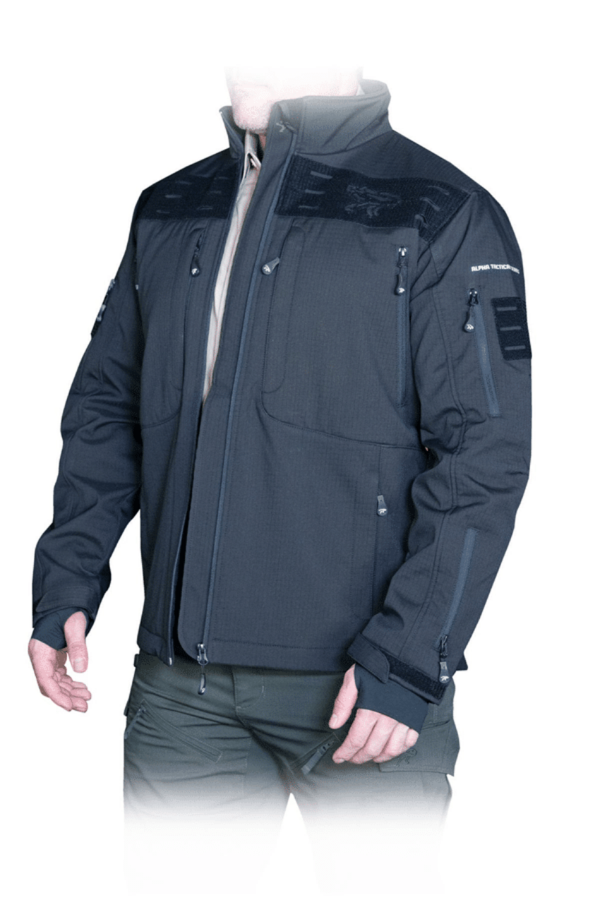 MANTEAU ALPHA ACE NOIR -L - Vue principale
