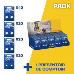 PACK COMPTOIR PILES SPECIALES 100 BLISTERS (CR2032, CR2025, C...