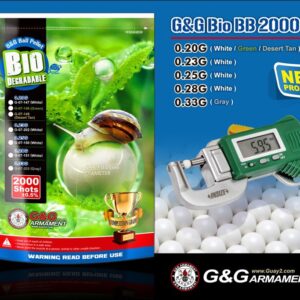 BILLES BIO 0.25G BLANCHES EN SACHET DE 2000