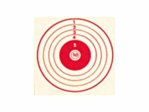 CIBLE 10X10 ROUGE X100