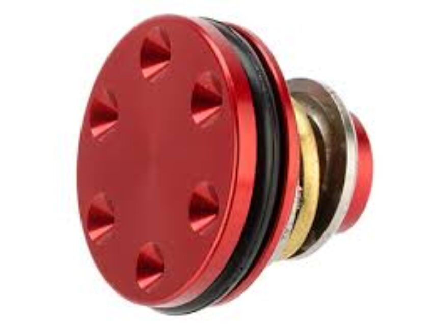 TETE DE PISTON ALU ROUGE 6 TROUS - Vue principale