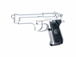 PISTOLET 6MM M92F GAZ SILVER