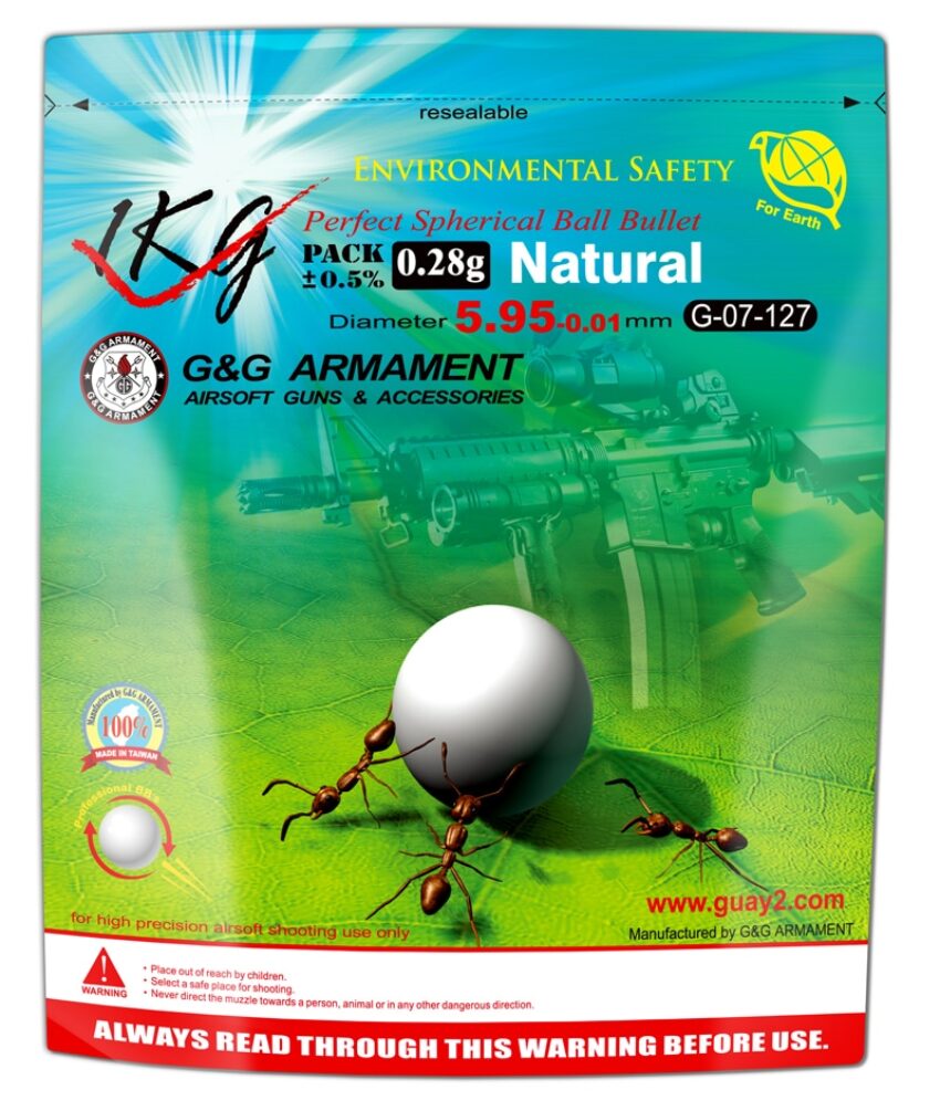 BILLES BIO 0.28G BLANCHES EN SACHET DE 1KG - Vue principale