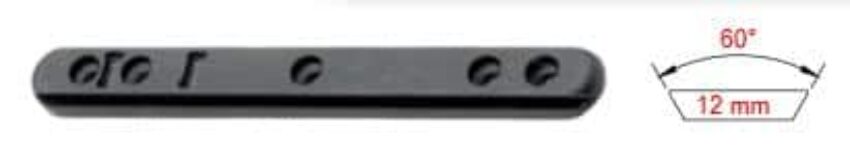 EMBASE RAIL 12MM BW SEMI-AUTO/WINCH SXR - Vue principale