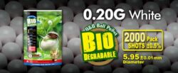 BILLES BIO 0.20G BLANCHES EN SACHET DE 2000
