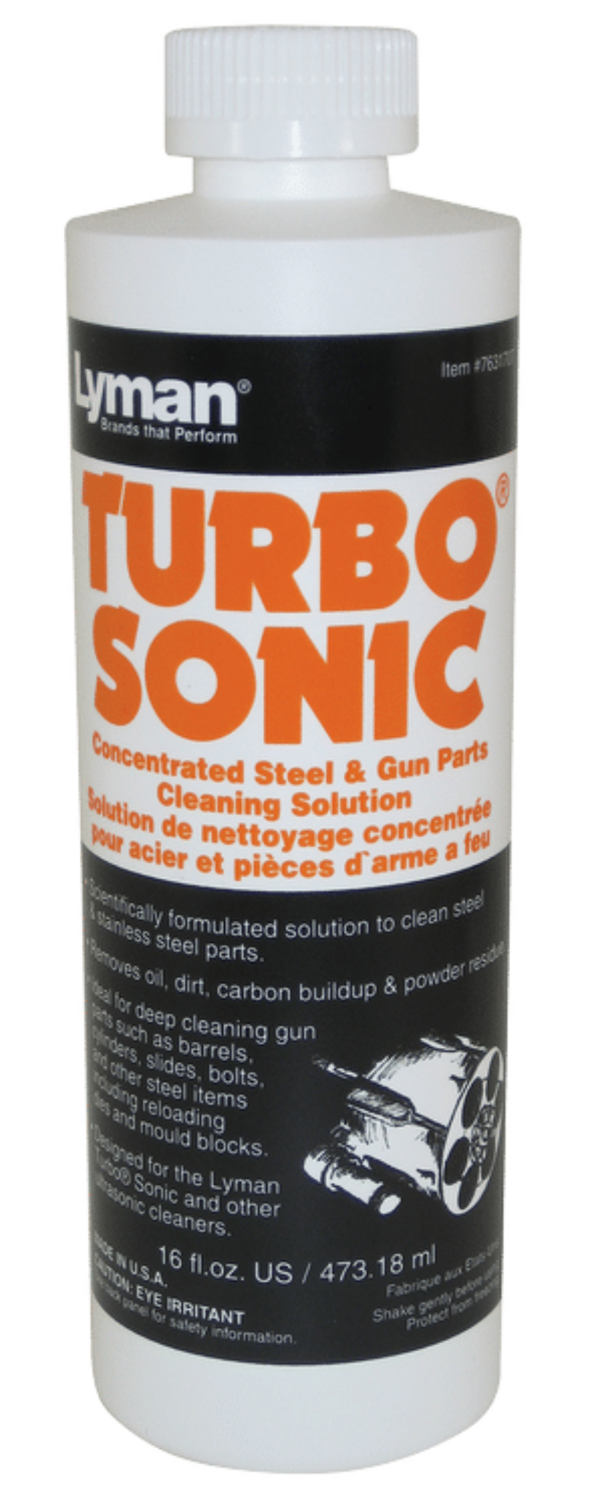 SOLUTION TURBO SONIC POUR BAC A ULTRASONS (POUR ACIER / INOX) 16 OZ - Vue principale
